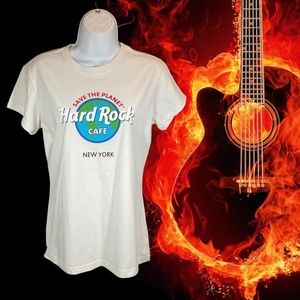 Hard Rock Cafe New York Repreve Graphic Tee Shirt NWOT Wmens SZ M